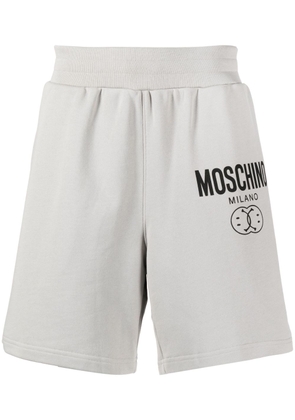Moschino logo-print track shorts - Grey