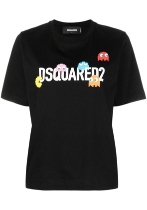 Dsquared2 logo-print cotton-jersey T-shirt - Black