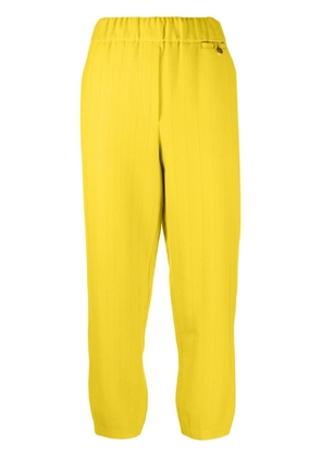Alysi stripe-pattern high-waist trousers - Yellow