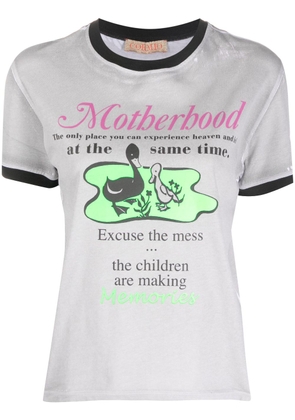 CORMIO Motherhood-print cotton T-shirt - Grey
