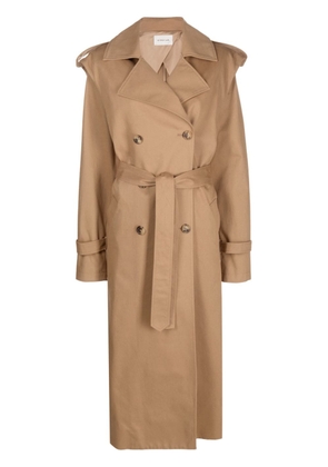 ARMARIUM double-breasted belted trench coat - Neutrals