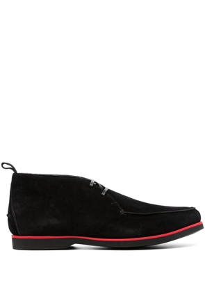 Kiton suede derby shoes - Black