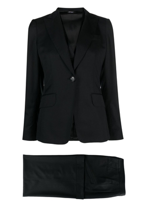 Kiton single-breasted virgin-wool suit - Black