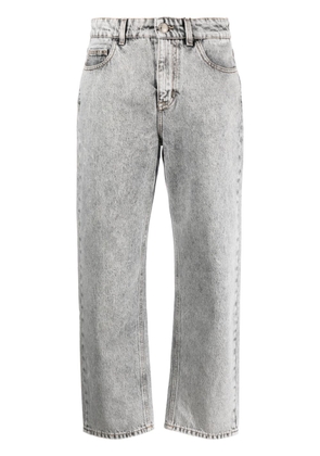 Moorer stonewashed straight-leg jeans - Grey