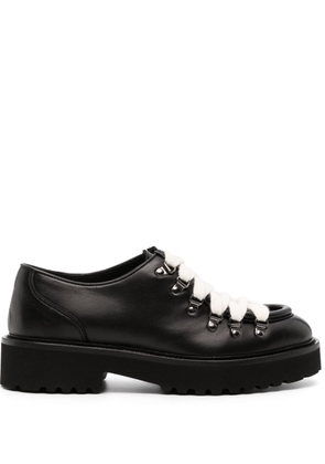 Doucal's leather lace-up shoes - Black