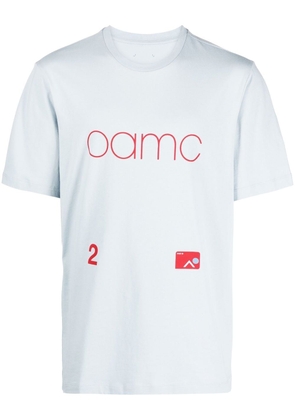 OAMC logo-print cotton T-shirt - Blue