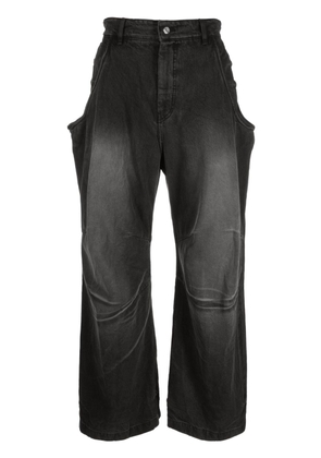We11done mid-rise wide-leg jeans - Black