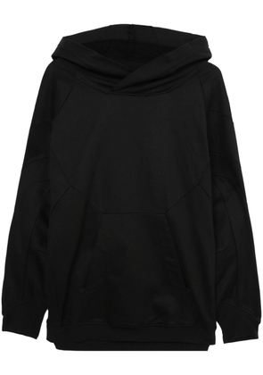Julius long-sleeve panelled hoodie - Black