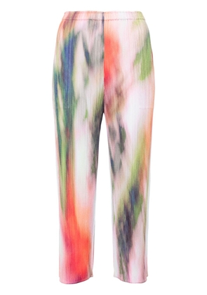 Pleats Please Issey Miyake Turnip & Spinach plissé trousers - Multicolour