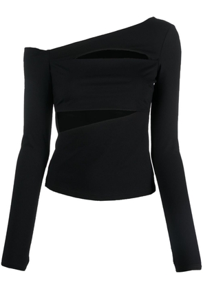 Patrizia Pepe cold-shoulder-design cut-out sweater - Black