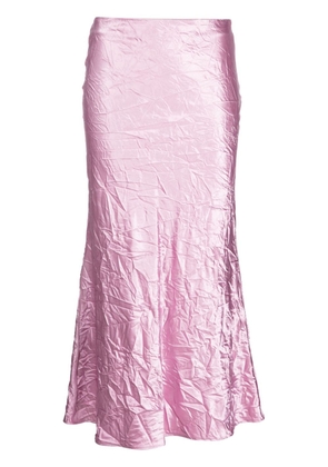 The Attico crinkled flared skirt - Pink