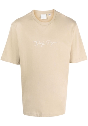 Daily Paper embroidered logo T-shirt - Neutrals