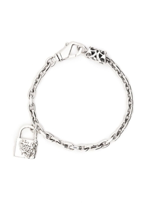 Emanuele Bicocchi Arabesque padlock chain bracelet - Silver