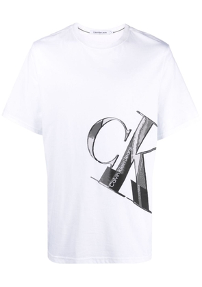 Calvin Klein Jeans logo-print cotton T-shirt - White