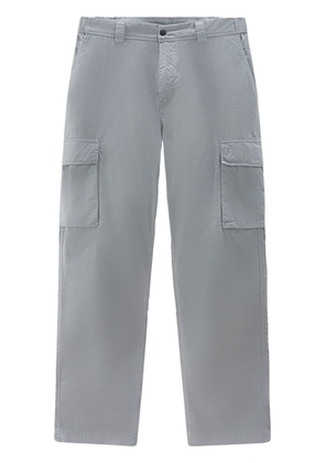 Woolrich straight-leg cotton cargo trousers - Grey