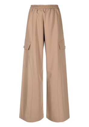 PINKO high-waisted cargo trousers - Brown