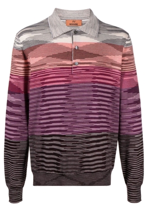 Missoni striped wool polo shirt - Neutrals