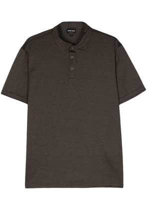 Giorgio Armani short-sleeve polo shirt - Brown