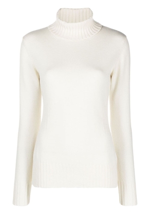 Malo roll-neck cashmere jumper - White