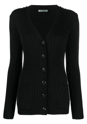 Durazzi Milano V-neck wool cardigan - Black