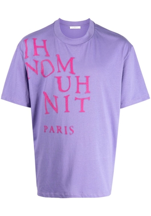 Ih Nom Uh Nit logo-print cotton T-shirt - Purple