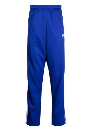 Doublet embroidered-logo track pants - Blue