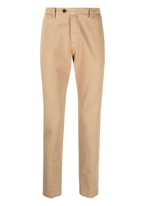 Briglia 1949 stretch-cotton tapered trousers - Neutrals