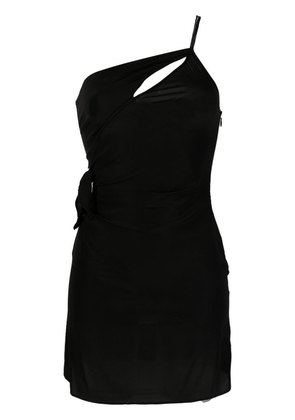 Nº21 one-shoulder fitted dress - Black