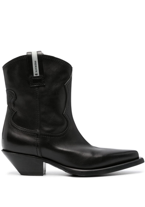 Premiata 50mm leather cowboy boots - Black