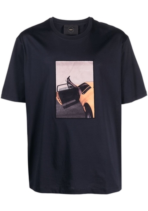 Limitato photograph-print cotton T-shirt - Blue