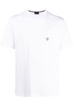 Brioni patch-pocket cotton T-shirt - White