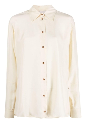 Alysi long-sleeved silk shirt - Neutrals