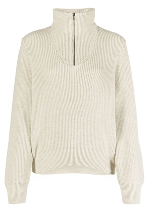 A.P.C. Alezane ribbed-knit cotton jumper - Neutrals
