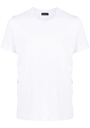 Emporio Armani logo-tape detail T-shirt - White