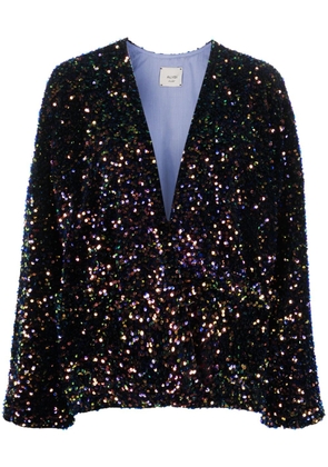 Alysi sequin-embellished V-neck blazer - Black