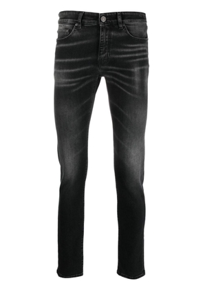 PT Torino logo-patch skinny jeans - Black