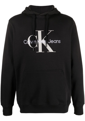 Calvin Klein Jeans logo-print cotton hoodie - Black