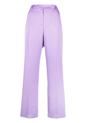 Hebe Studio high-waisted straight-leg trousers - Purple