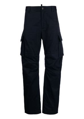 Dsquared2 logo-print cargo trousers - Blue