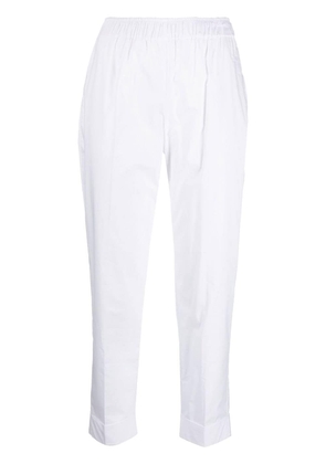 Semicouture tapered-leg cropped trousers - White
