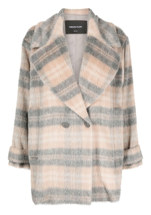 Fabiana Filippi double-breasted alpaca wool coat - Neutrals