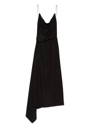 Gucci side slit silk maxi dress - Black