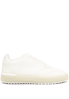 Mallet round-toe lace-up sneakers - White