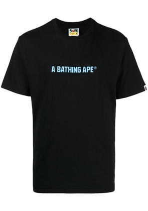 A BATHING APE® logo-print cotton T-shirt - Black