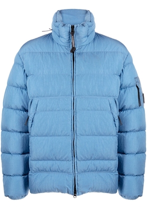 C.P. Company Lens-detail quilted paded coat - Blue