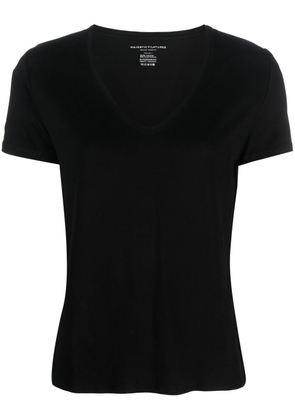 Majestic Filatures V-neck short-sleeve T-shirt - Black