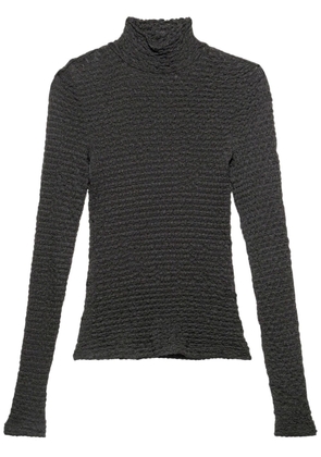FRAME long-sleeve mesh jumper - Black
