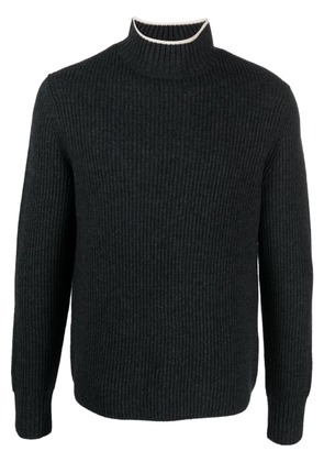 Theory high-neck wool cashmere-blend jumper - Grey