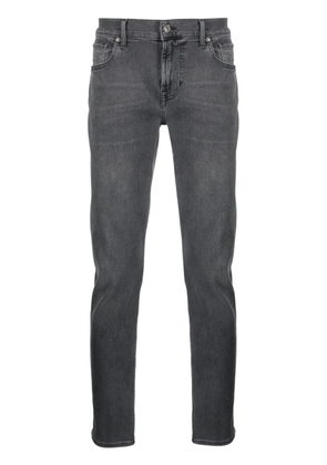 7 For All Mankind slim-cut mid-rise jeans - Grey