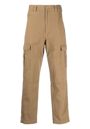 MARANT button-up cotton-linen trousers - Brown